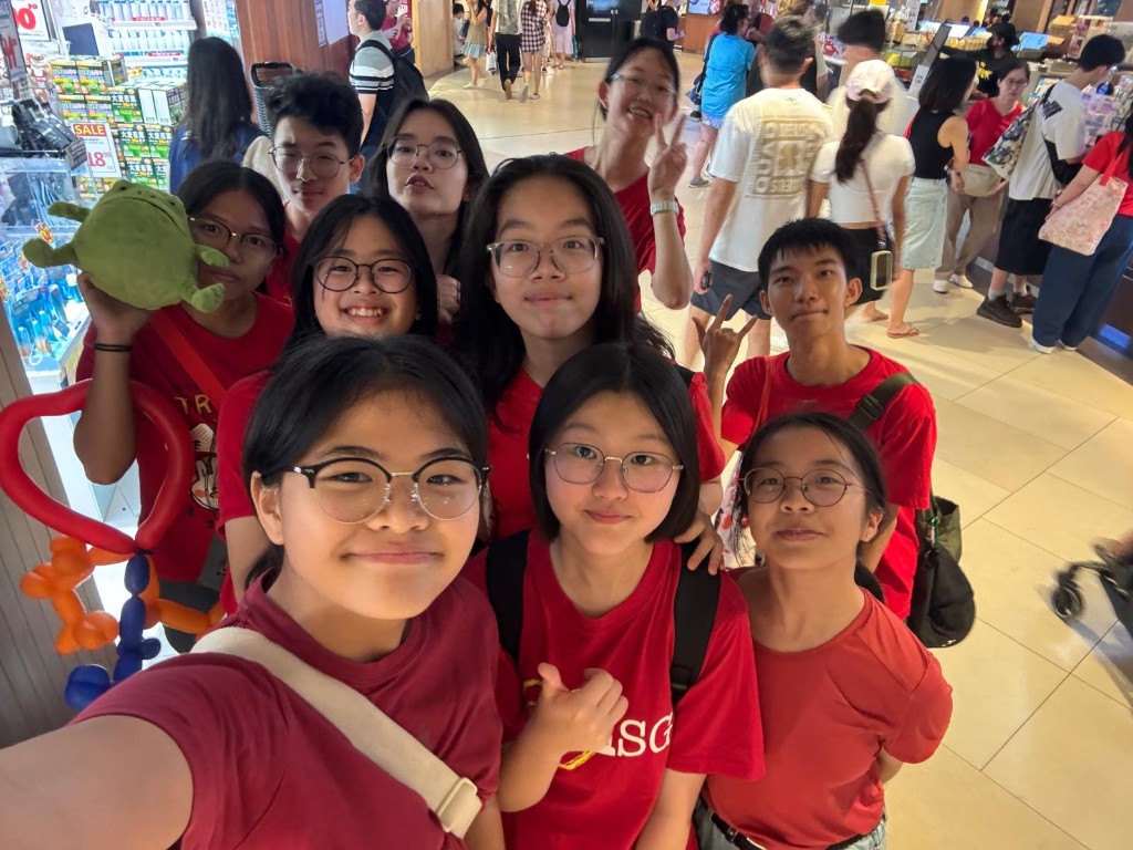 Axelia with friends at NDP 2025